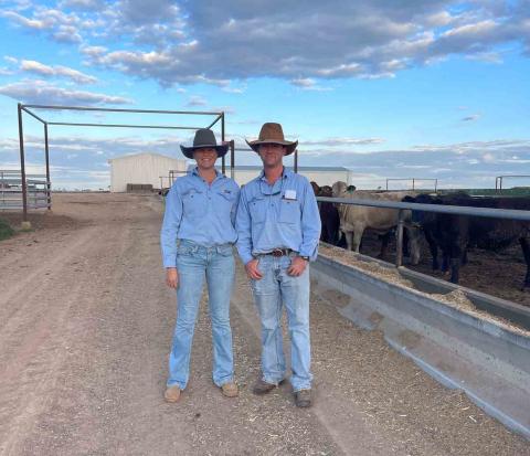 Rosie Dearden and Angus Cooper